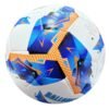 Hybrid, 32 panels white Football with blue, orange and black design Talento BE4