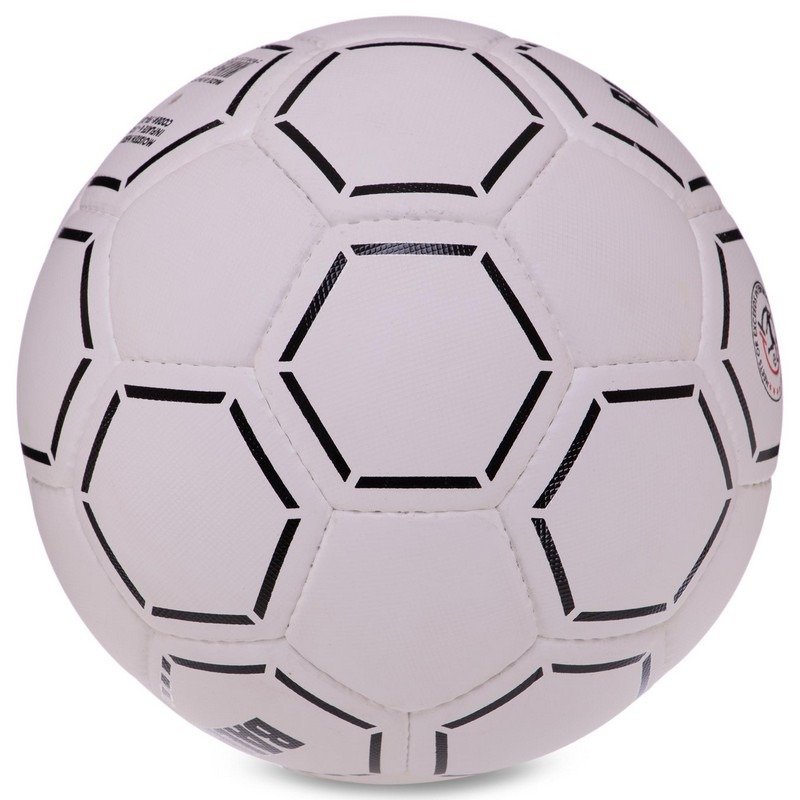 32 panels, handmade football white with black outlines Flash Turf