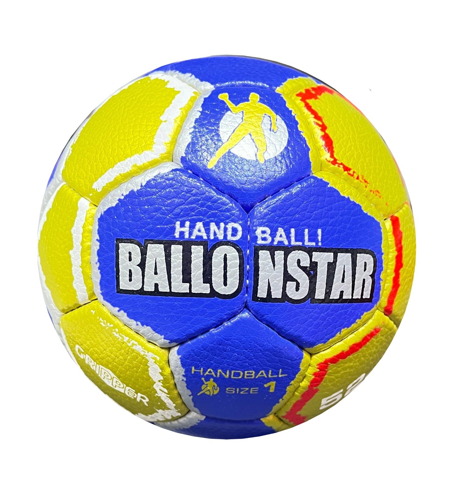 Grip Master A handball blue, yellow, white and red