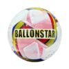 32 panels, handmade white soccer ball with yellow, blue pink design Contra CMP5