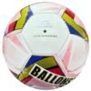 32 panels, handmade white football with yellow, blue pink design Contra CMP5