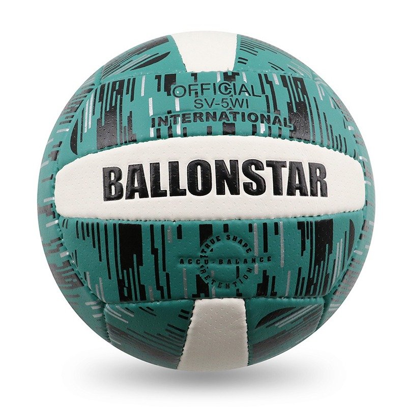 Resist Volleyball ball green with few white panels and black design