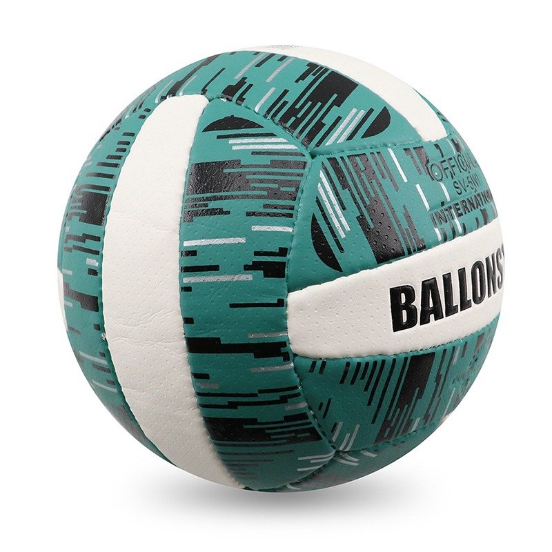 Resist Volleyball ball green with few white panels and black design