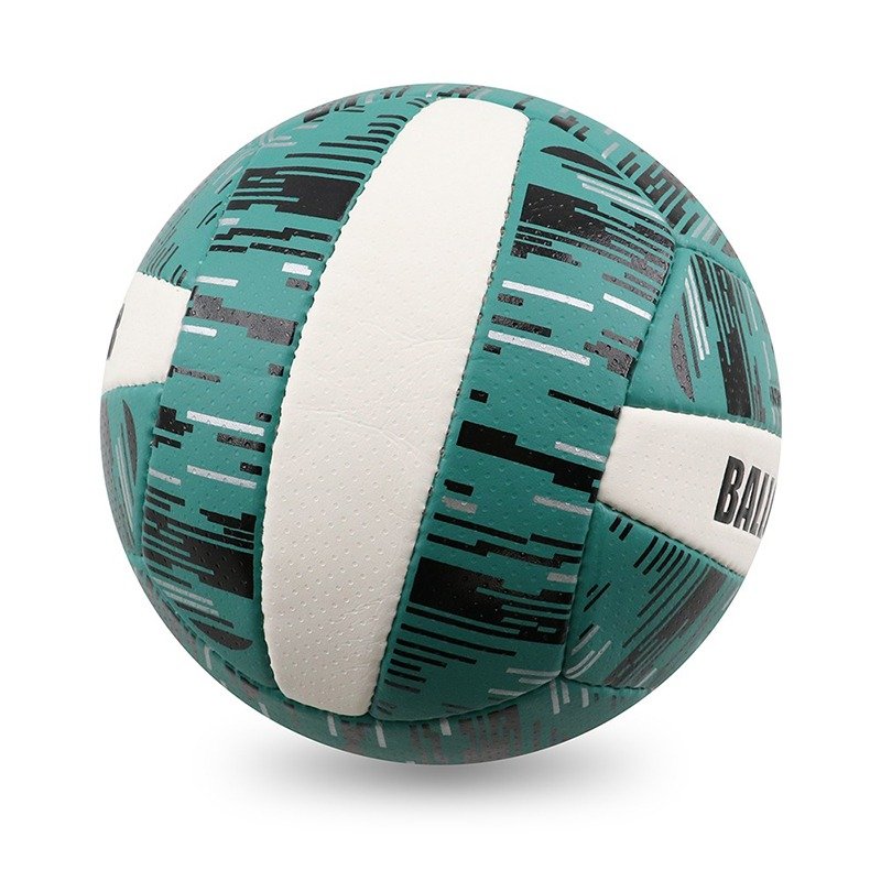 Resist Volleyball ball green with few white panels and black design