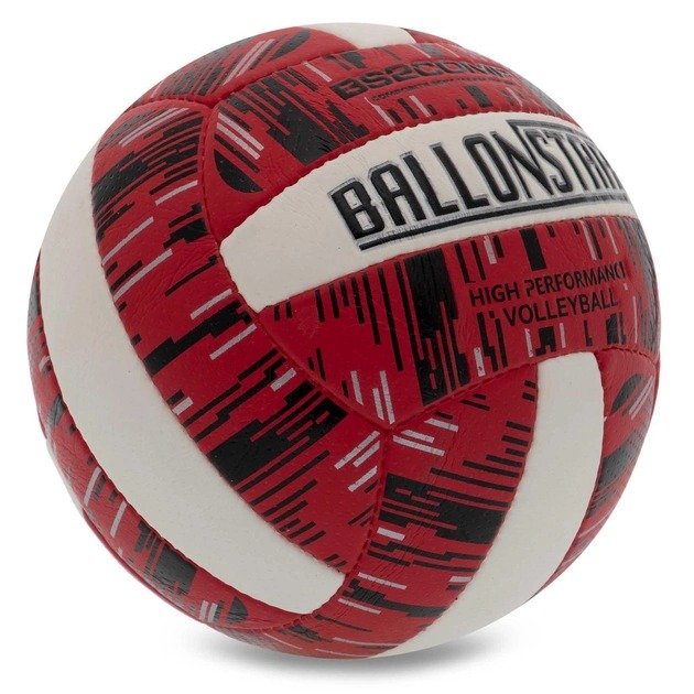 Ace Pro Volleyball ball red with few white panels and black design