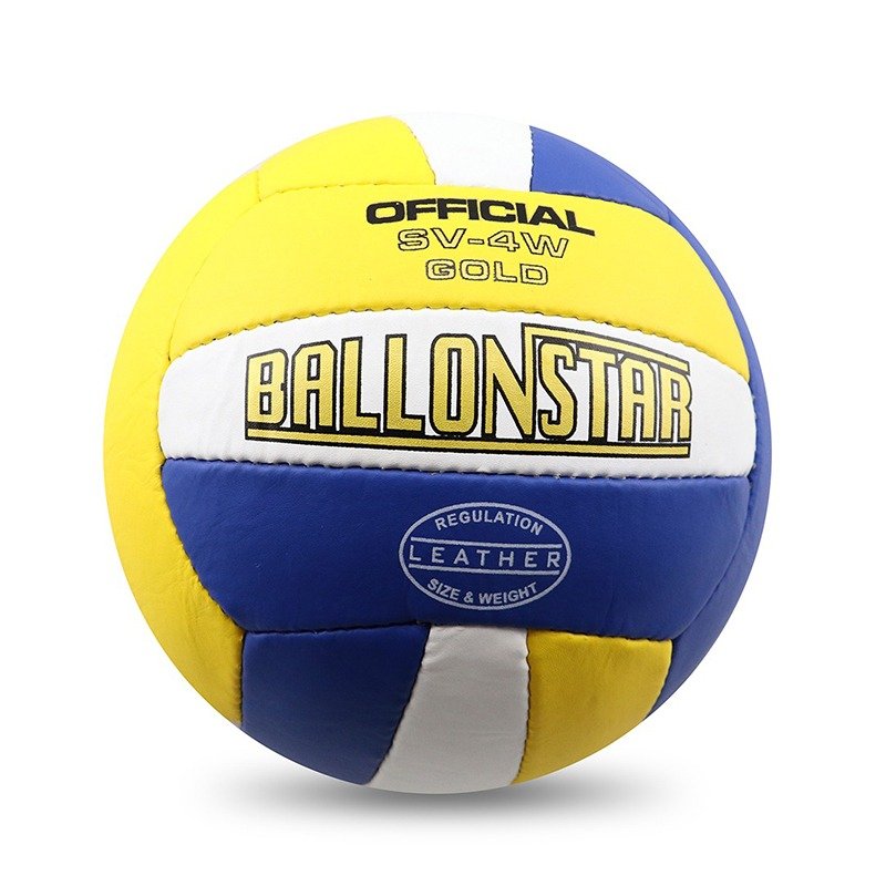 Court Master Volleyball ball blue, yellow and white panels