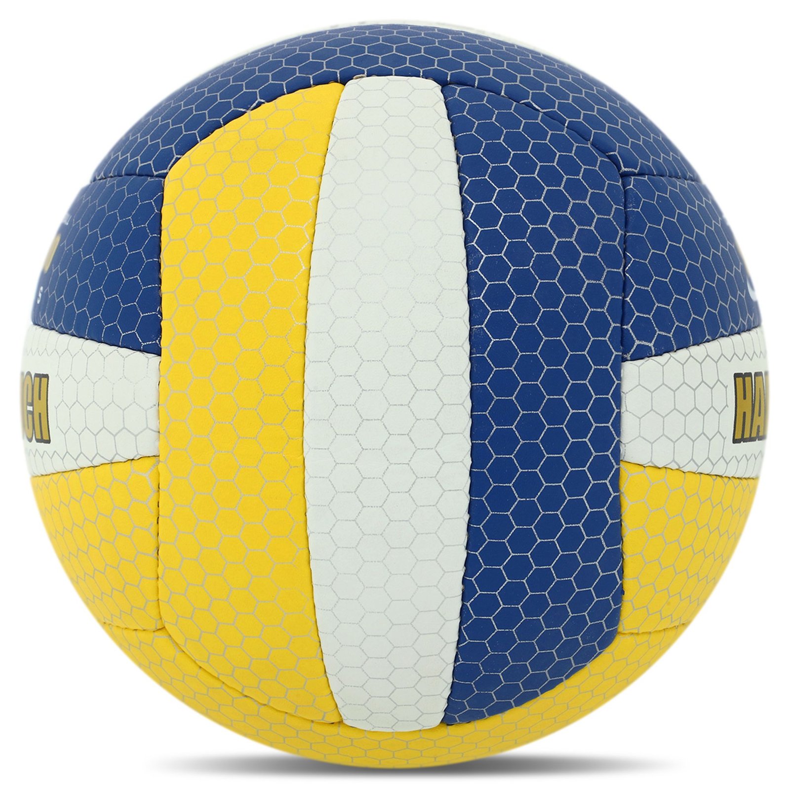 Sky Spike Volleyball ball blue, yellow and white panels