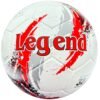 white soccer ball with red, black and grey design, 32 panels, handmade Brilliant Super AWC