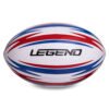 white red blue rugby ball