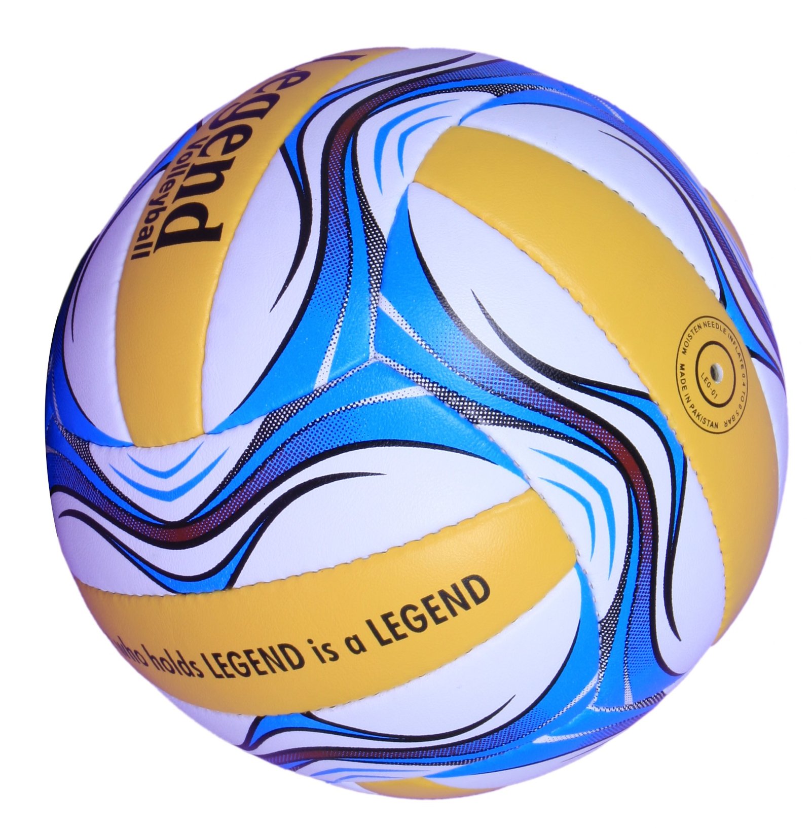 Legend Smash Volleyball ball white with yellow and blue design