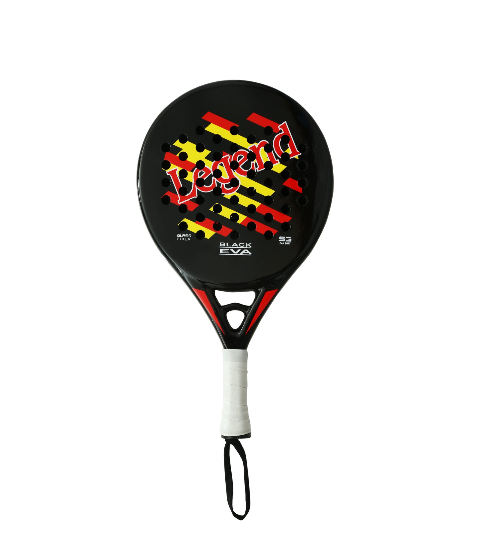 Black red yellow Padel Racket
