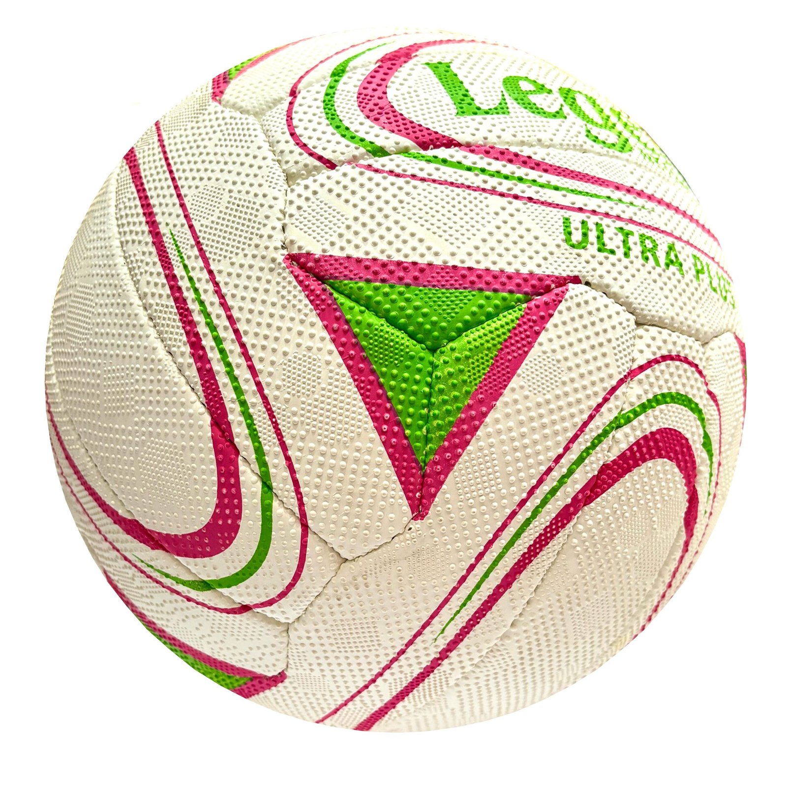 Legend Rubber Netball White Green Pink