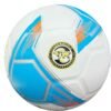 machine pasted white soccer ball with blue design Talento MP5