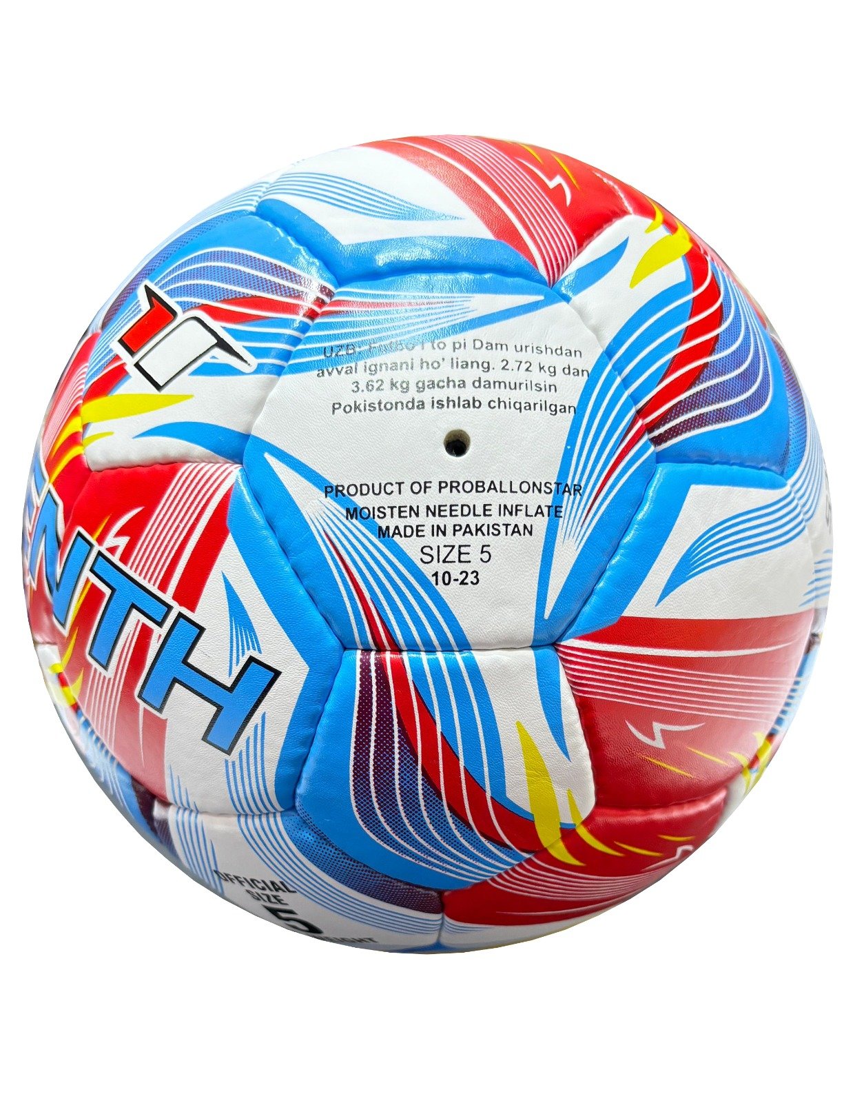 32 panels, handmade football blue, red and white Atlanta Training A7