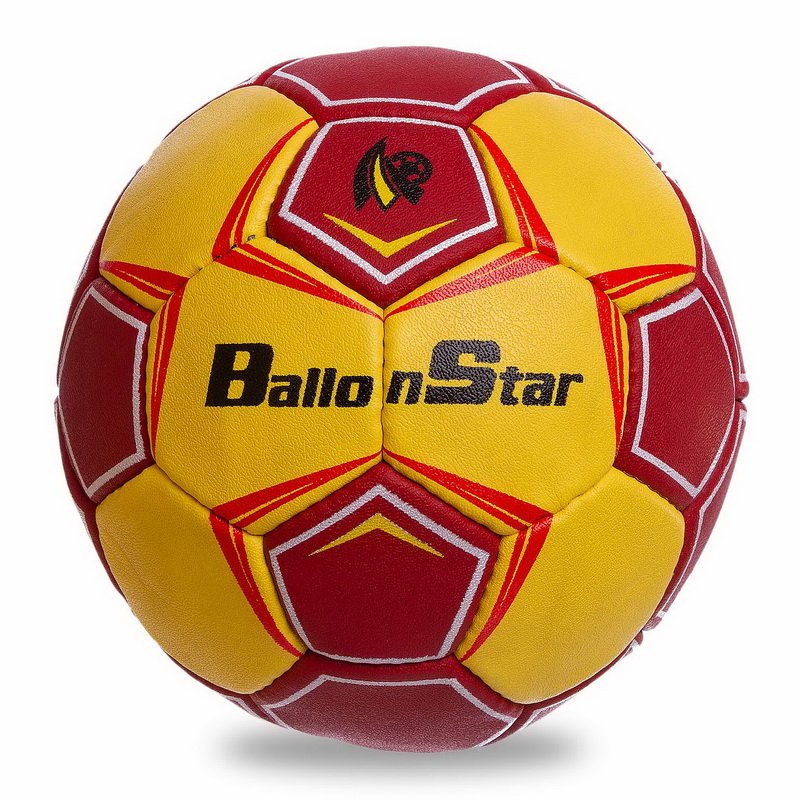A handball yellow and red