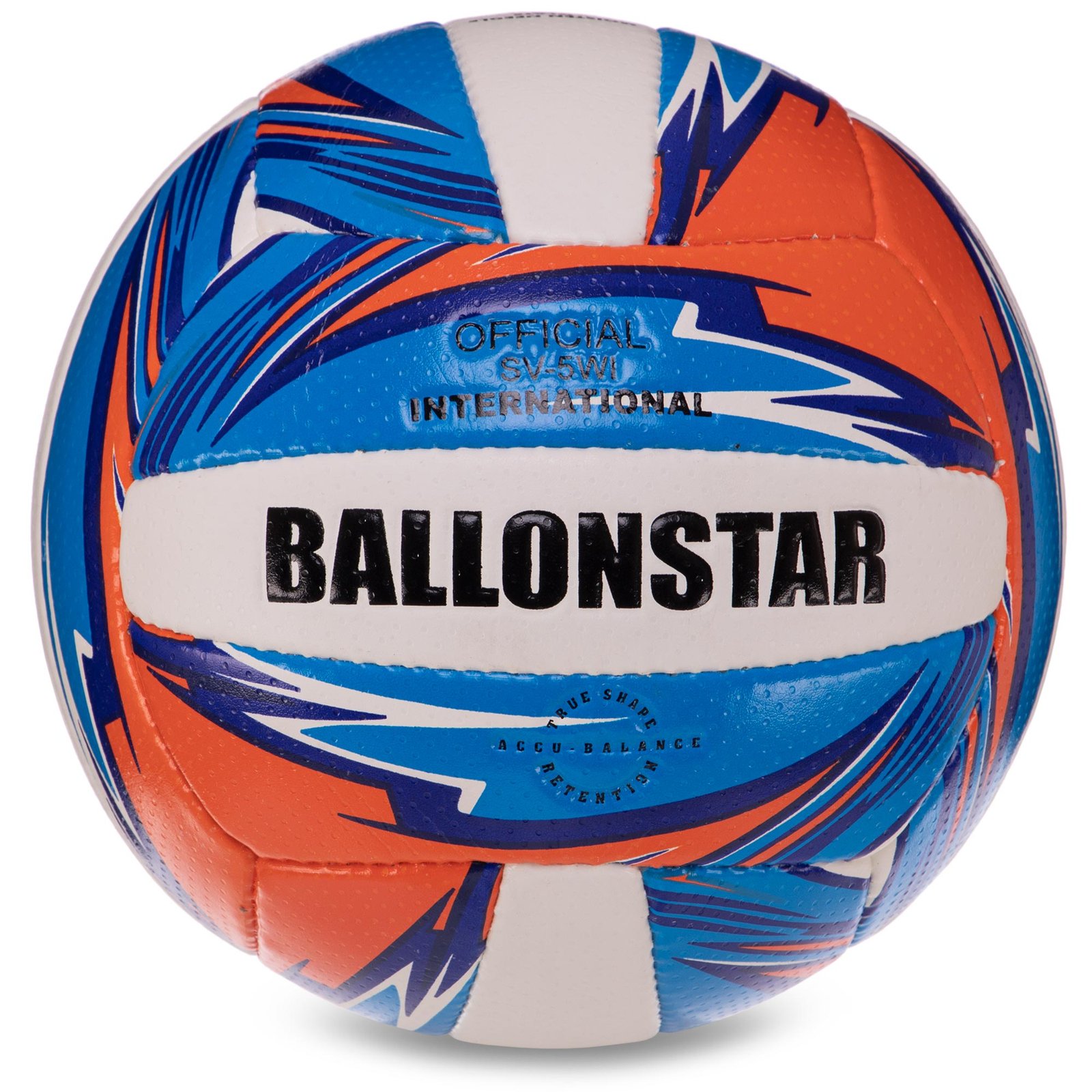 Power Serve Volleyball ball blue, orange and white