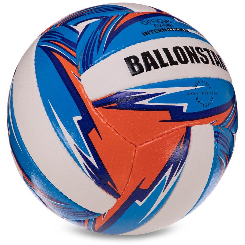 Power Serve Volleyball ball blue, orange and white
