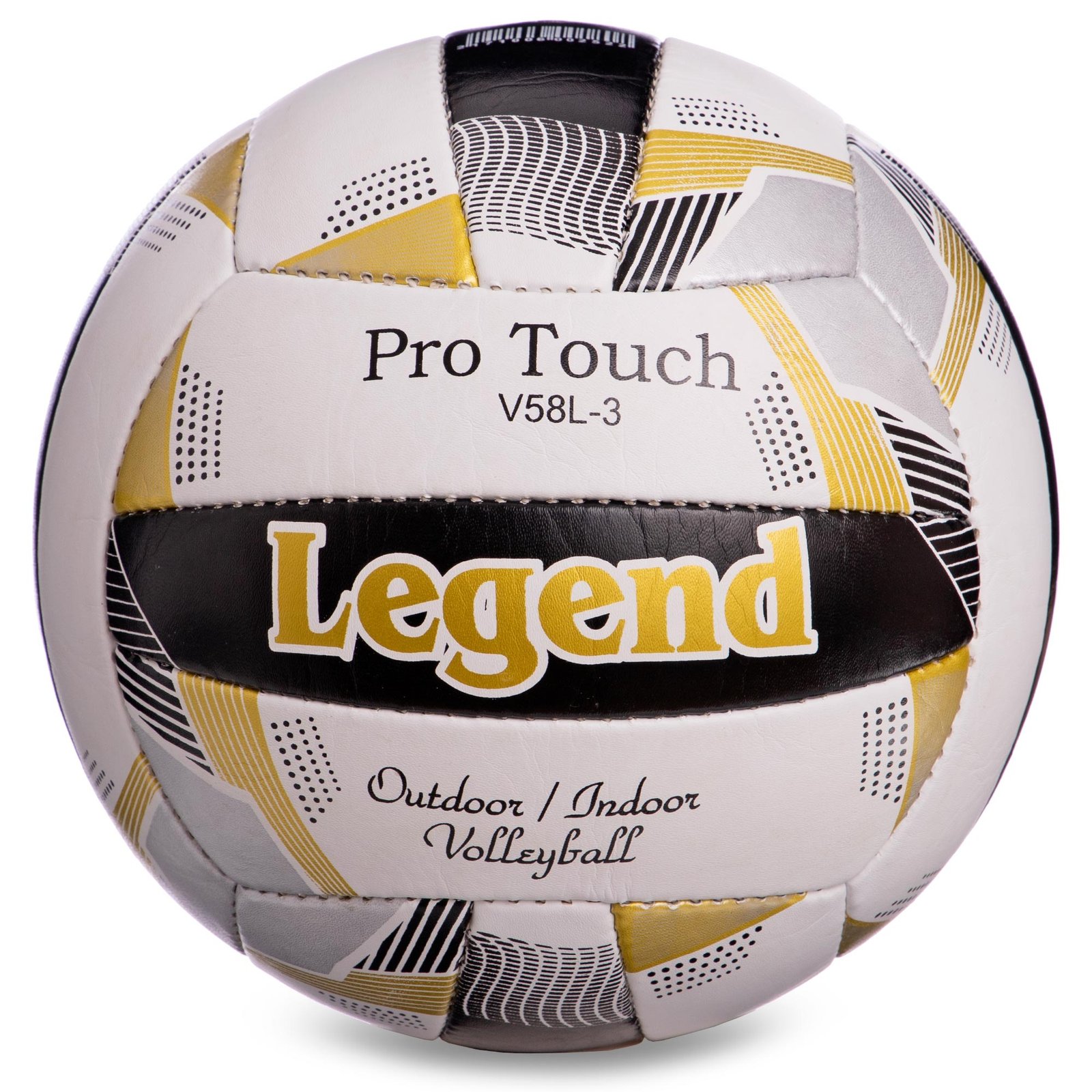 Serve Star Volleyball ball white with black and golden design