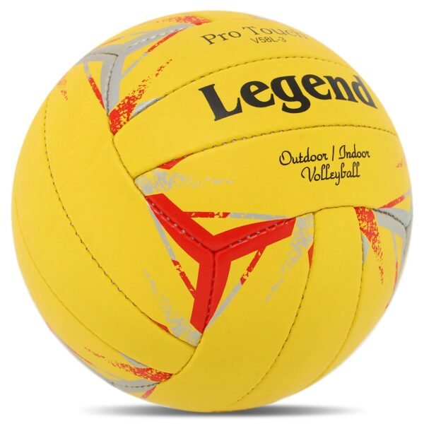 Block Beast Volleyball ball yellow with little red and grey design