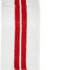 Wrist bandage white with double red strips in the middle