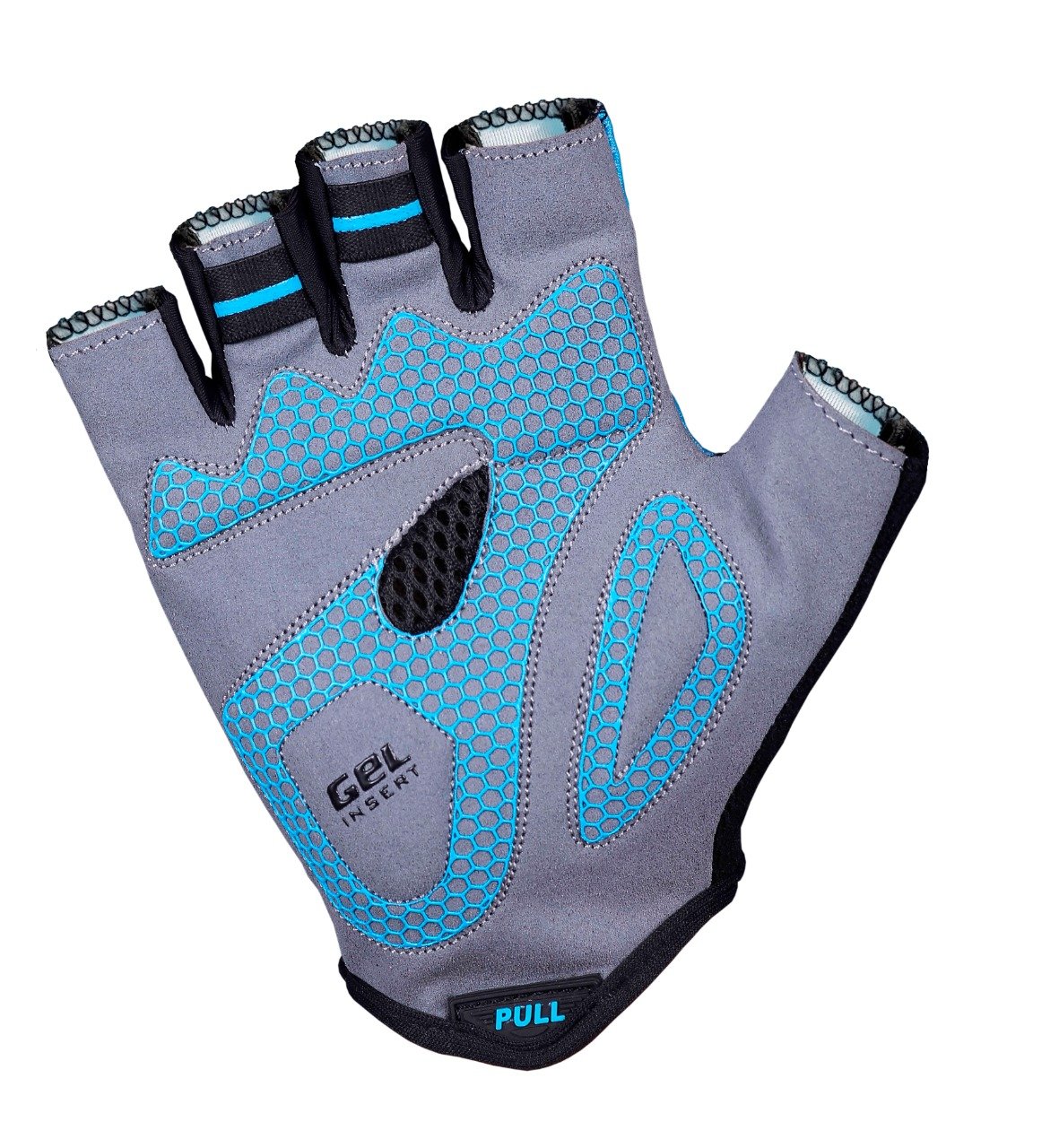 blue, grey, black gym gloves
