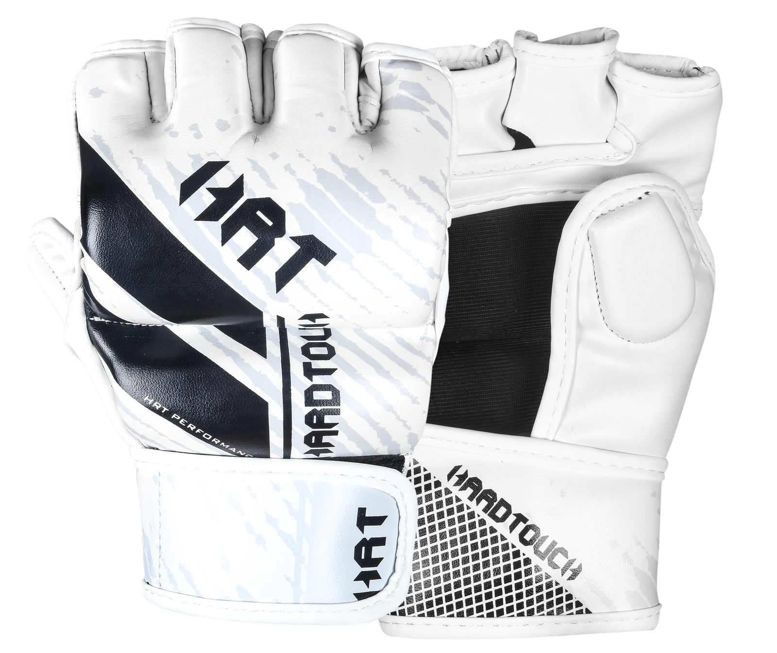 mma gloves white black and light grey
