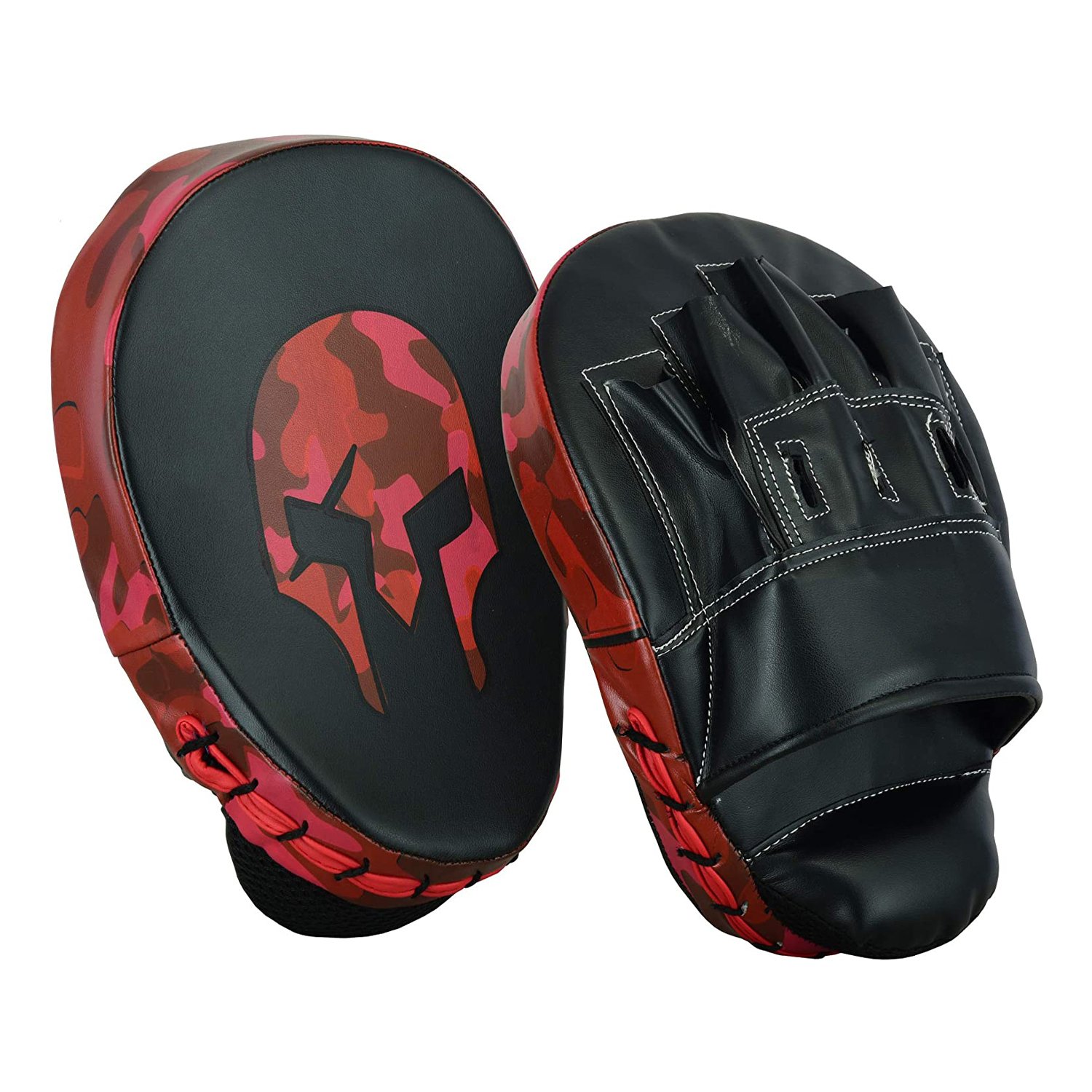 punching pad mittens black and red