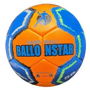 A handball blue and orange