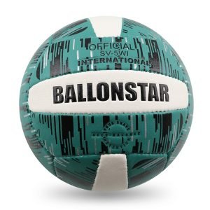 Resist Volleyball ball green with few white panels and black design