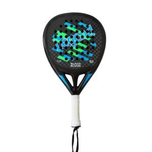 Black Blue green Padel Racket