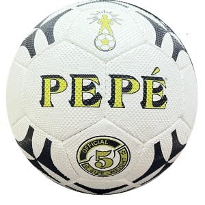 32 panels, hand-sewn White football with black design Freestyle X Turf