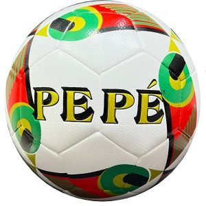 32 panels, Hybrid Football white with red, green, yellow and black design Swift Soft