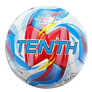 32 panels, handmade soccer ball blue, red and white Atlanta Training A7