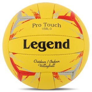 Block Beast Volleyball ball yellow with little red and grey design