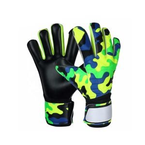 pair of black, yellow, blue and green goalkeeper gloves Keeper Pro