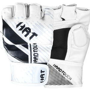 mma gloves white black and light grey